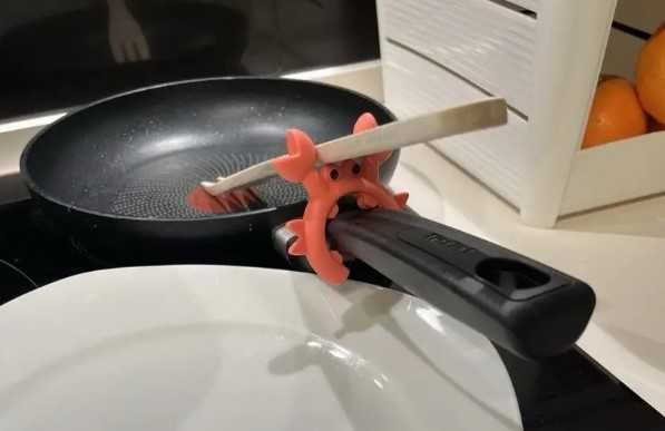 Набір силіконових підставок для лопатки у формі краба (3 шт)