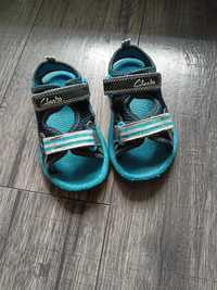 Sandały klapki 22 23 sandałki 14 cm buty na lato Clarks