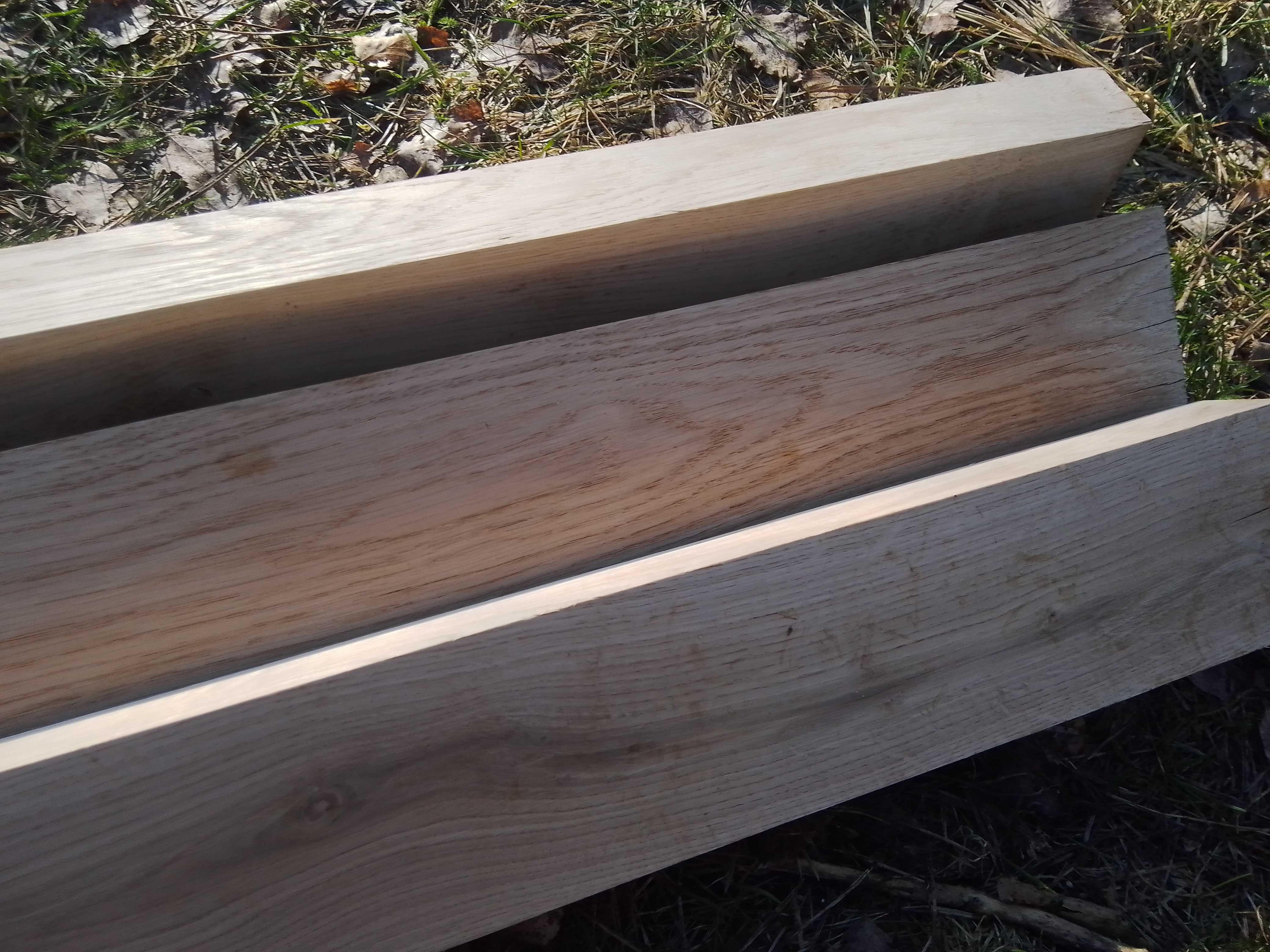 Drewniane deski dębowe - heblowane o grubości 4,5 cm - transport