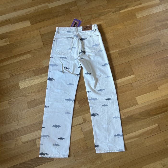 Corteiz Alcatraz Denim Jeans White