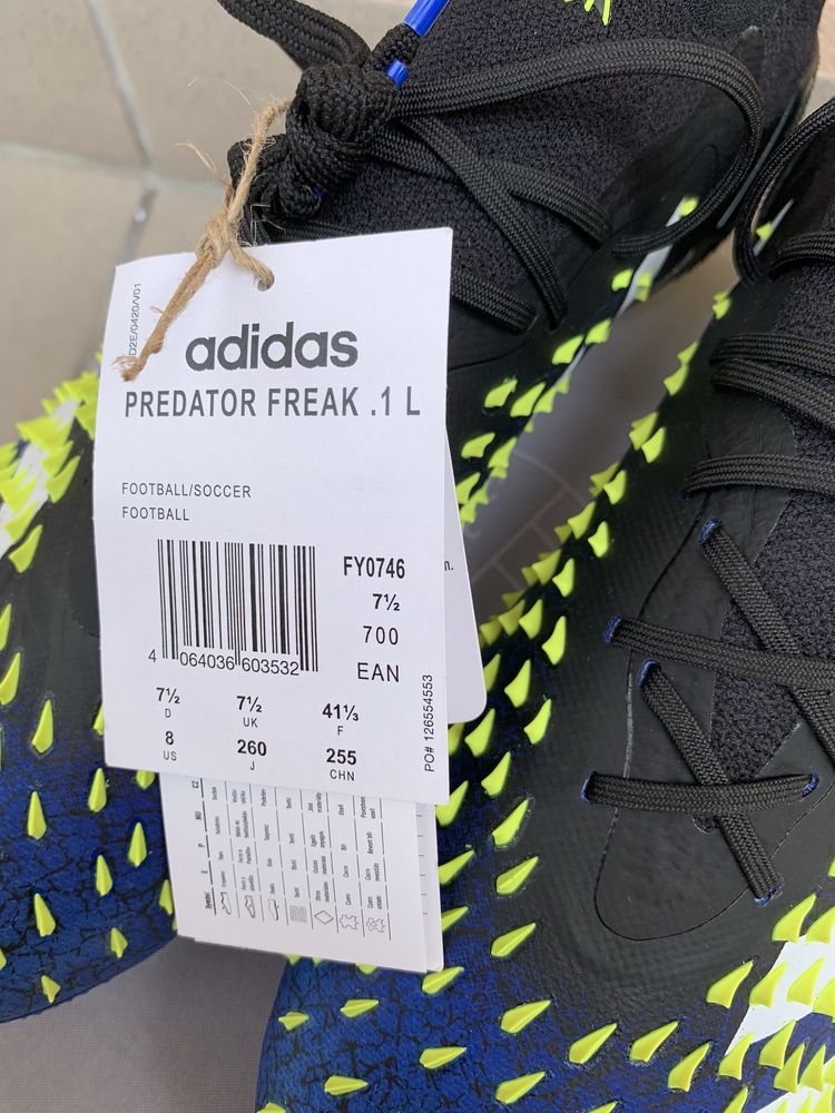 Nowe korki Adidas Predator Freak 1 SG 41 1/3 26 cm Mixy