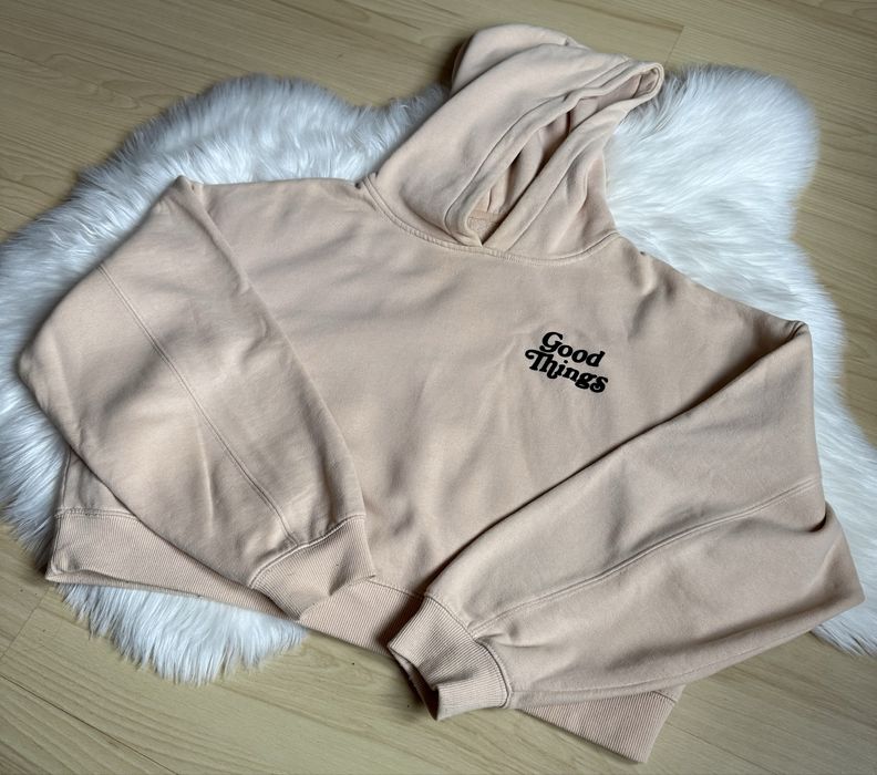 Худі/світшот/кофта кроп утеплена вкорочена