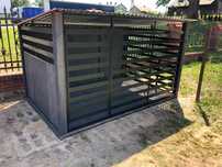 Kojec dla psa _ klatka_panel_drewno.