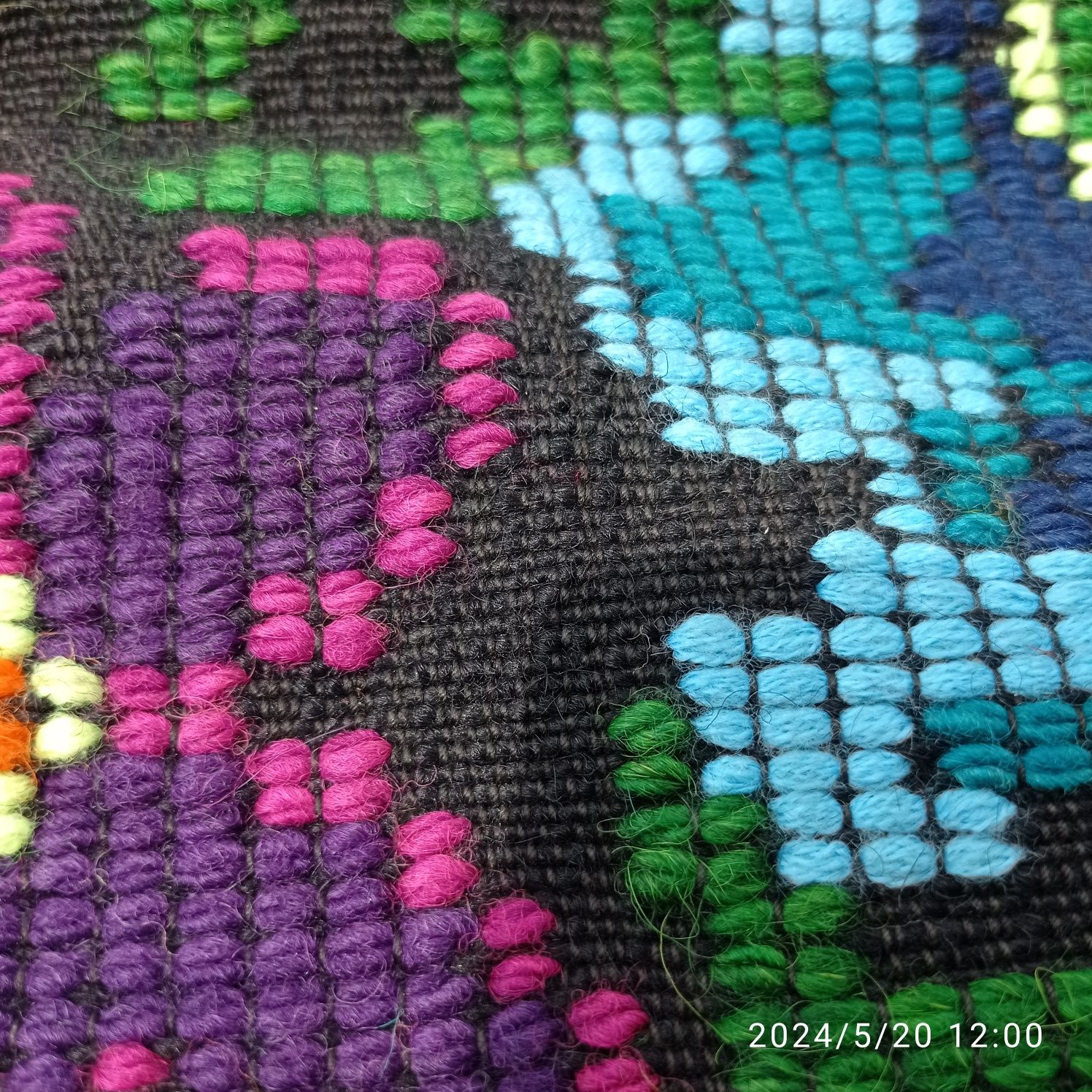 530 x 200 cm stary kilim HUCULSKI haft ręczny