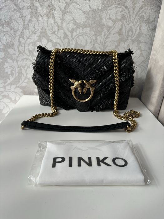 Pinko Love Lady Puff Fringe Chevronne