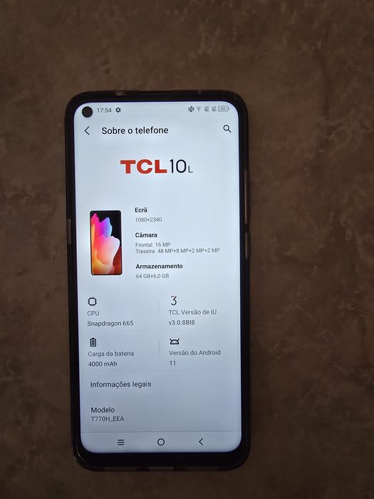Smartphone TCL 10L (T770H)
