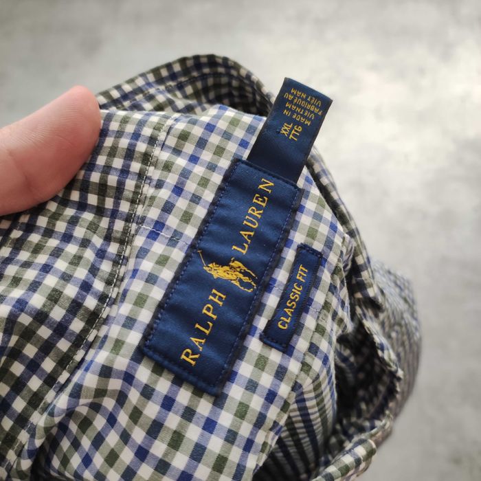MĘSKA Elegancka PREMIUM Koszula Konik Polo Ralph Lauren Haft Kratka