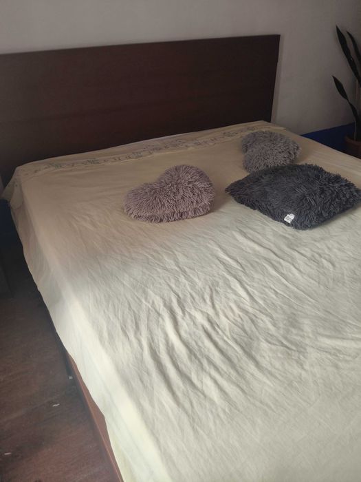 Cama Queen size + colchão + bidê