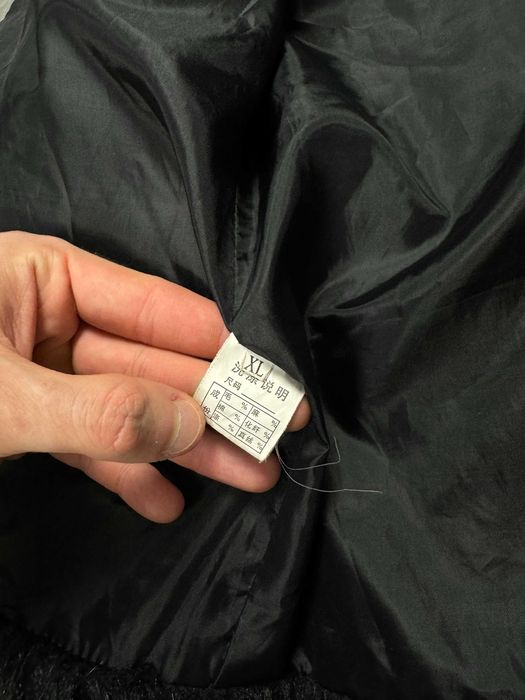 Czarne damskie futerko coquette ciepłe kurtka y2k (XS/S) vintage retro