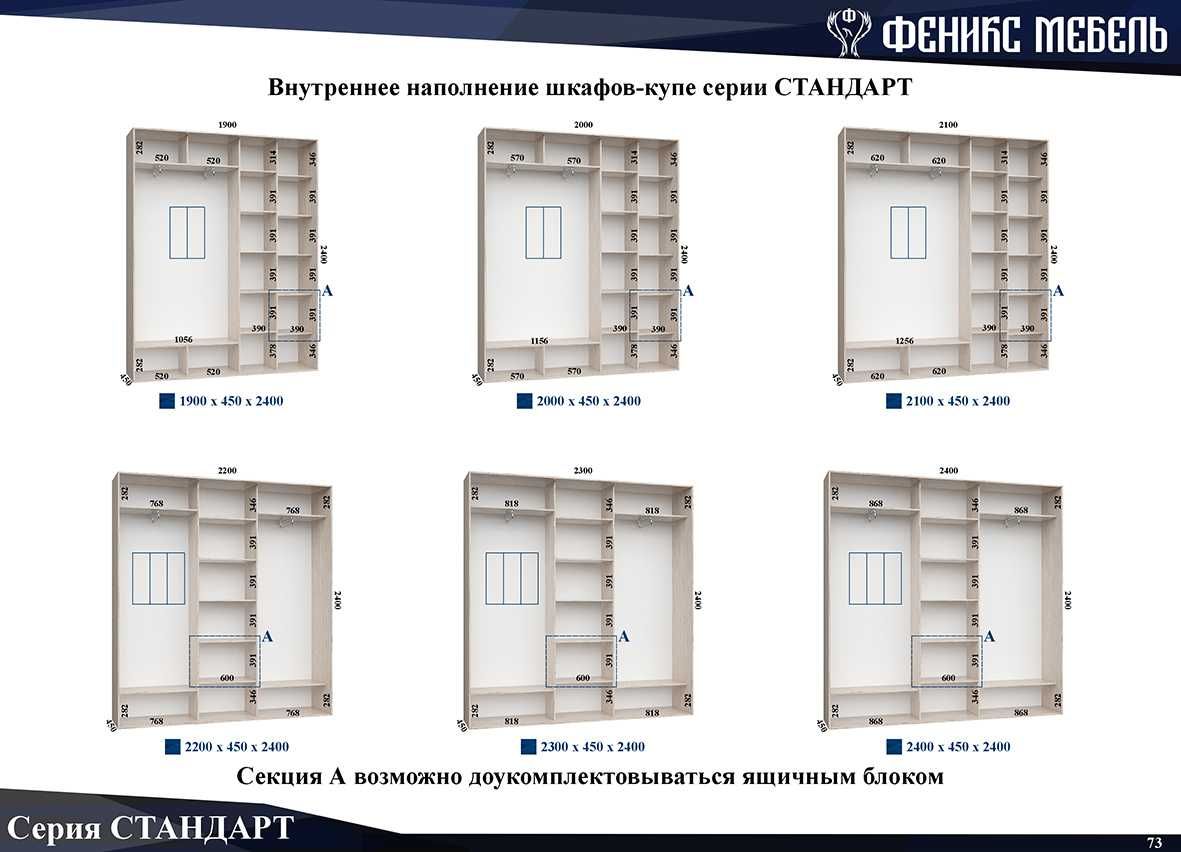 Шкафы-купе глубиной 45см в НАЛИЧИИ! Шафи купе, шафа