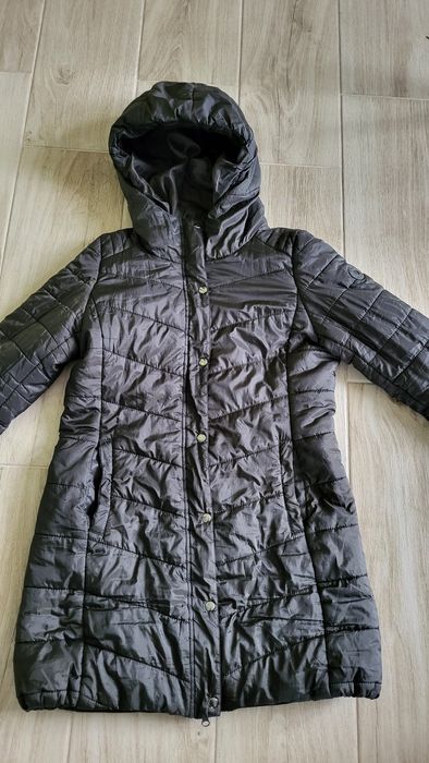 Cropp płaszcz przejściowy M ciemno zielony z ładnym połyskiem