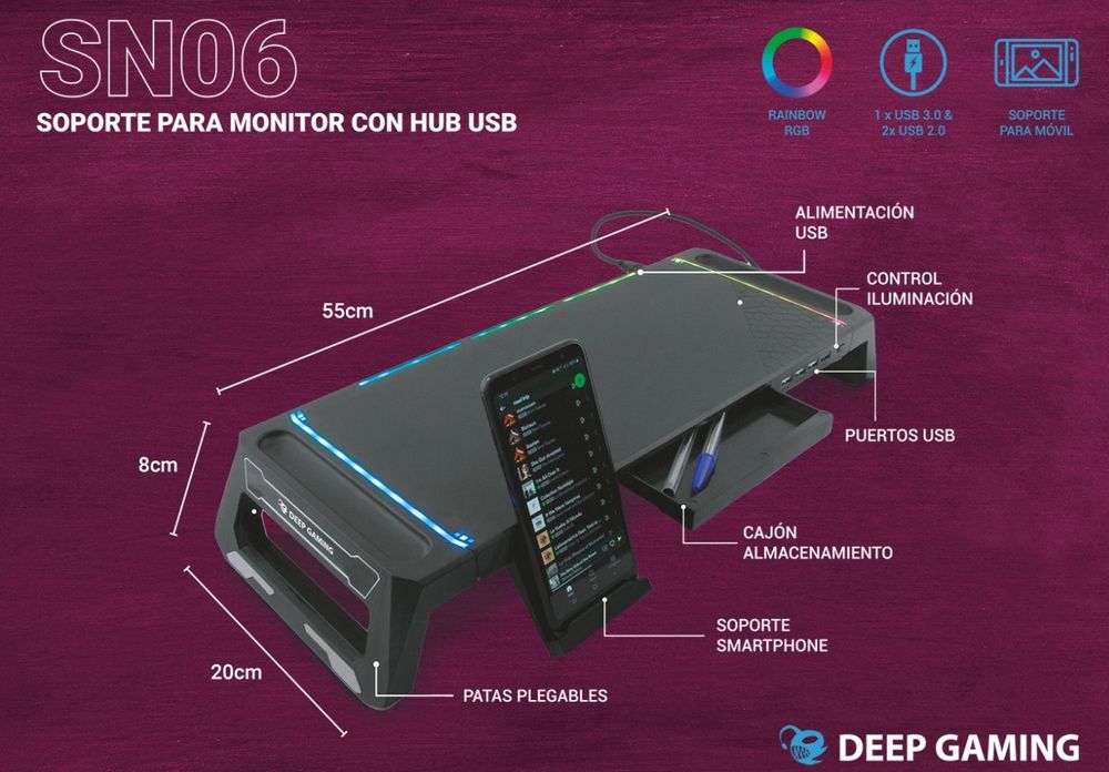 Stand/Suporte para monitor da Deep Gaming