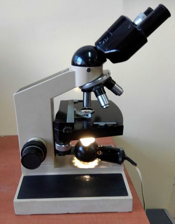 Mikroskop Studar PZO Warszawa + oświetlacz LED