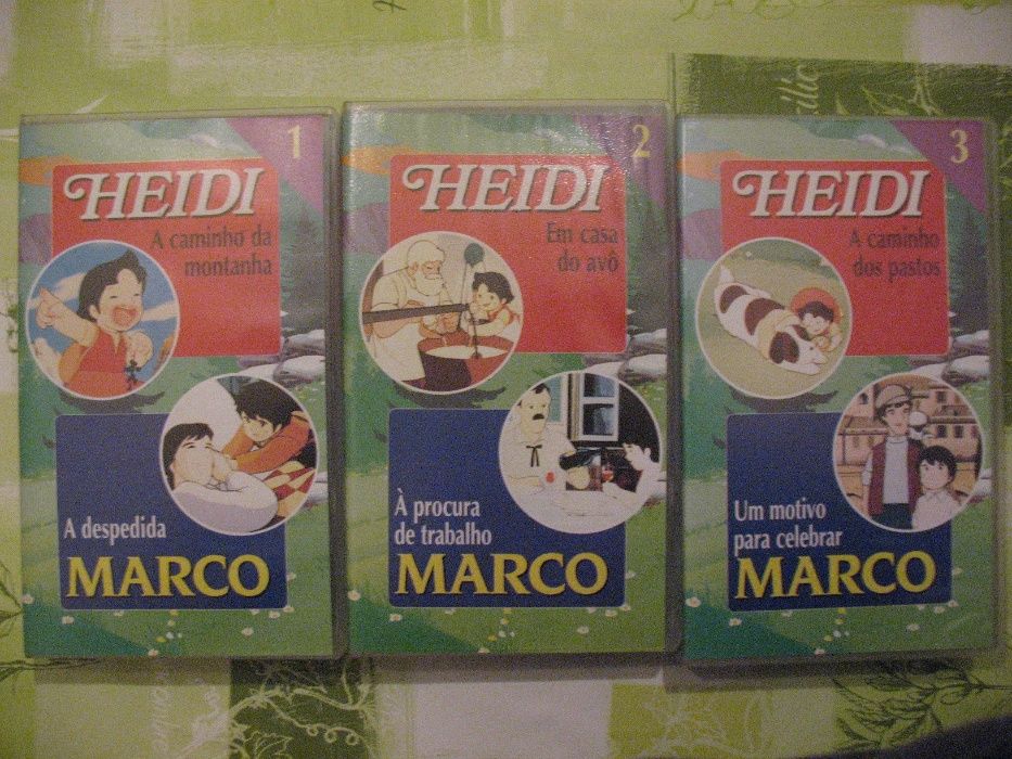 Colecção VHS Heidi e Marco