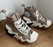 Converse Run Star Motion platformy sand dune black jak nowe 39-40