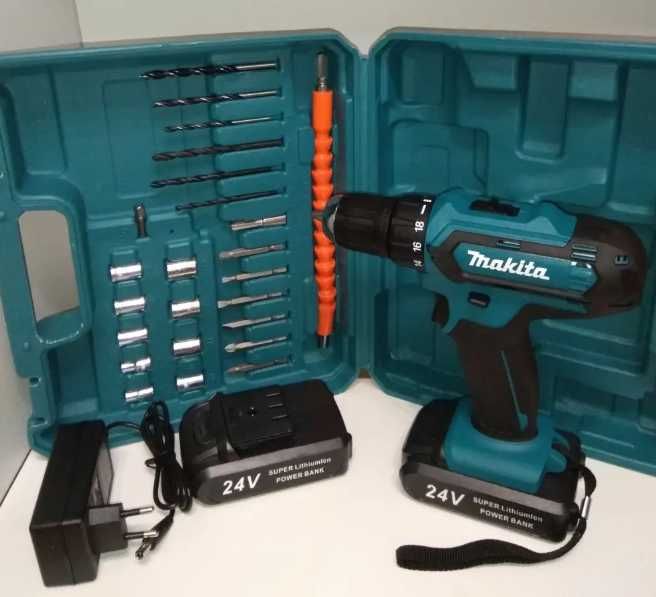 РОЗПРОДАЖ ‼️ Шуруповерт Makita 24В с DFR новий в кейсі 2 акамулятори