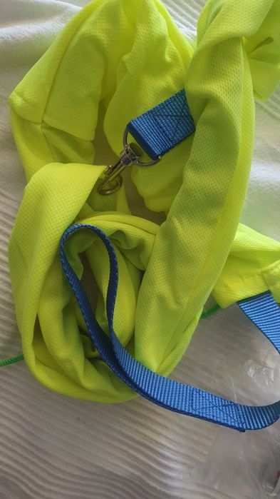 Smycz 150 cm+obroża .2 szt smyczy 1 neon, 2 zwykla +obroża