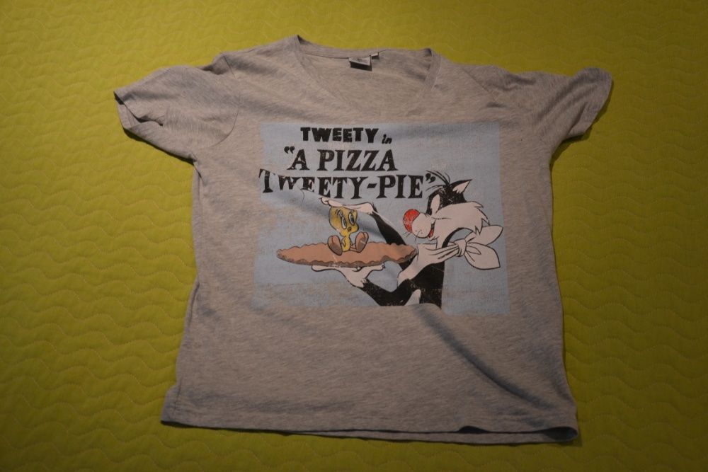 T-shirts de Desenhos animados: Looney Tunes Tweety Daffy Doodles Mikey