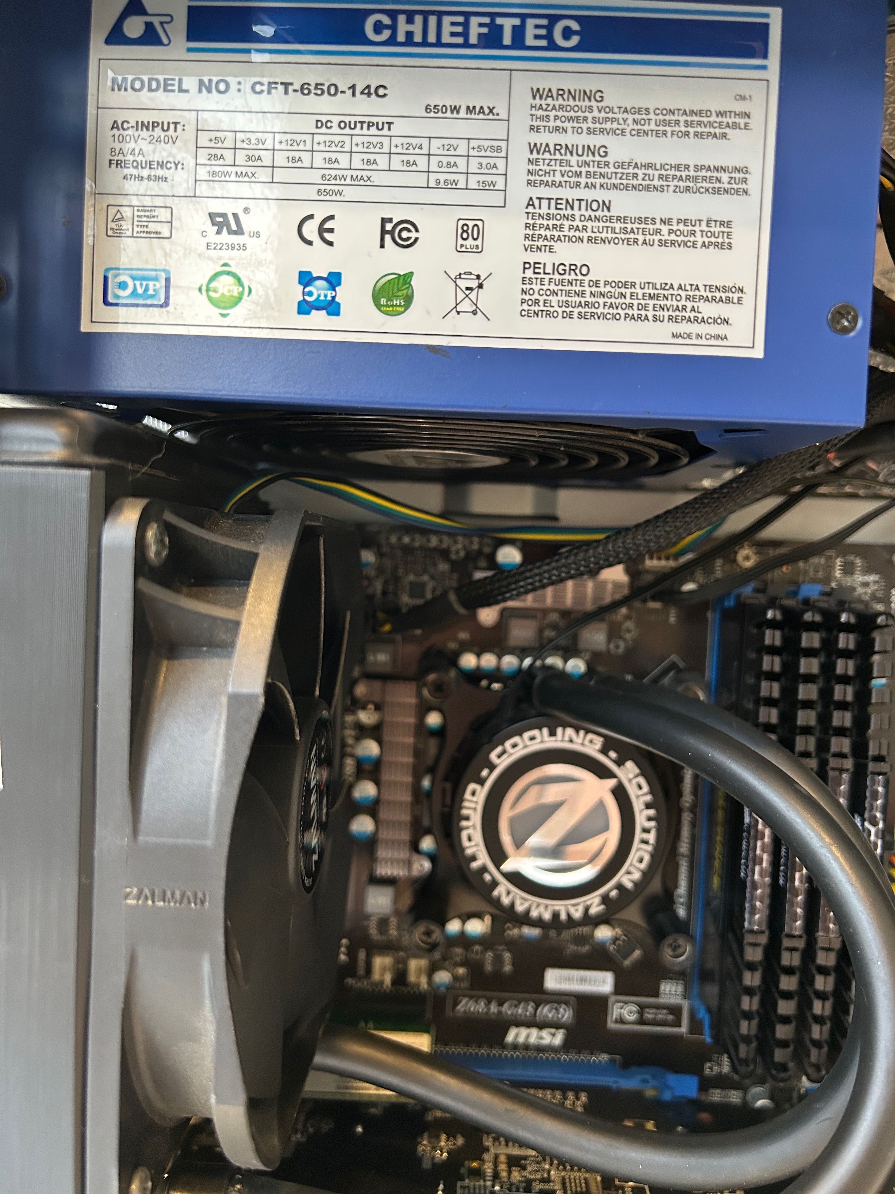 Ігровий комп'ютер, CPU Intel i7 3770, MSI Z68A-G43, SSD480GB, ОЗП 16GB