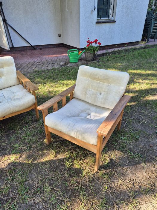 Zestaw wypoczynkowy drewniany