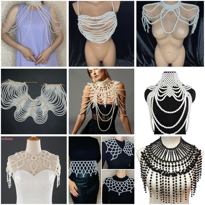 Прикраса украшение на тіло плечі тело плечи жемчуг аксесуари перлинами