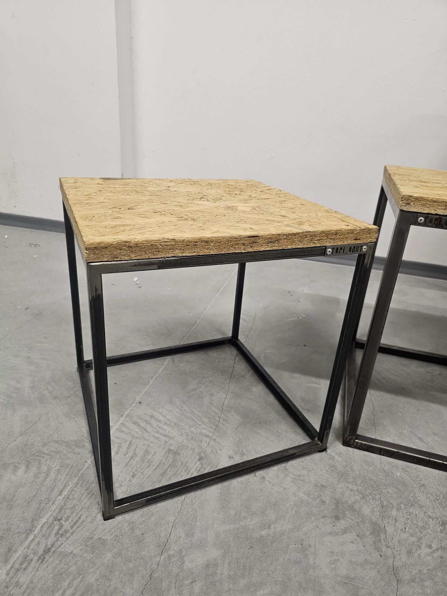 Meble industrialne stolik z płyty osb loft