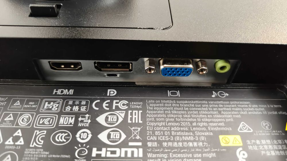 Monitor LED Lenovo T2254pc 22" 1680x1050 5ms PIVOT HDMI VGA DP faktura