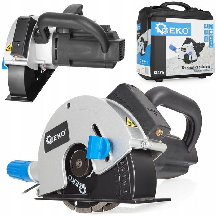 Elektryczna Bruzdownica Do Betonu Ze Wskaźnikiem Laserem 2 Tarcze 1700