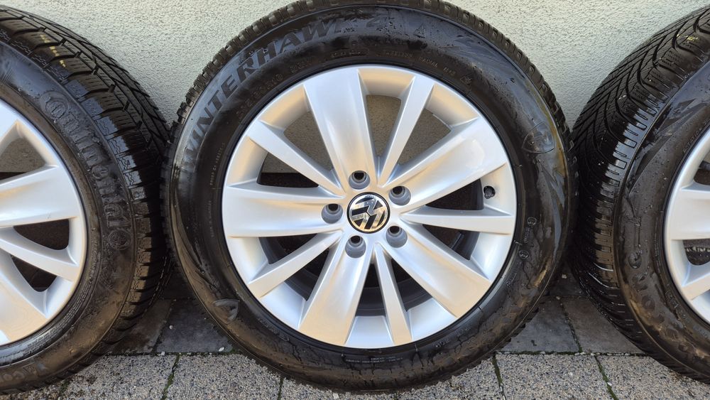 Koła felgi aluminiowe 16" VW Sharan 5x112 opony zimowe