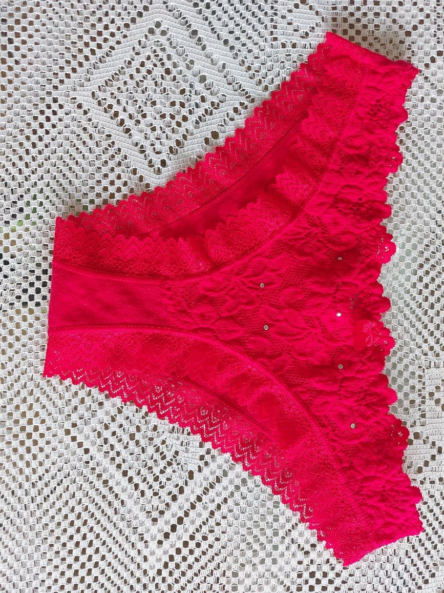 Majtki bawełniane z koronką Ancona Lingerie rozm. L