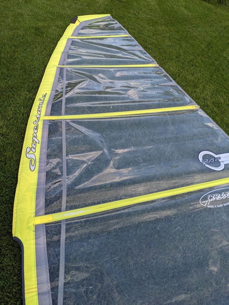 Żagiel windsurfing 7.4, 6.4, 4.2