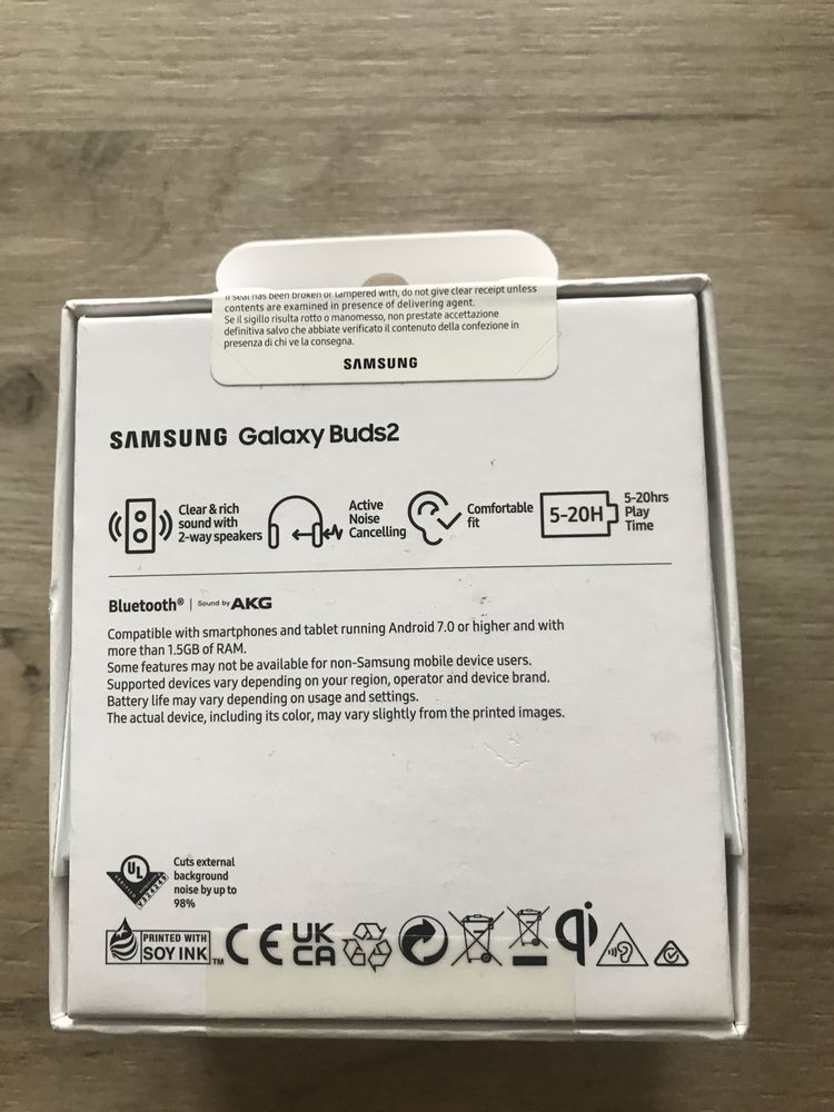 Słuchawki Samsung Galaxy Buds2 dokanałowe nowe 2 lata gwarancjii