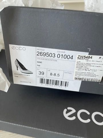 Туфли Ecco в идеальном состоянии. Р 38. Цена снижена.