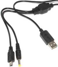 USB кабель для Sony psp FAT SLIM  два в одном зарядное + синхронизация