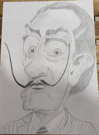 Caricatura Salvador dalí