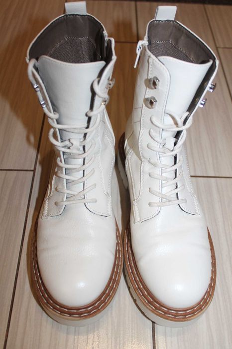 Ботинки белые oxmox р.36 ст.23.5 см