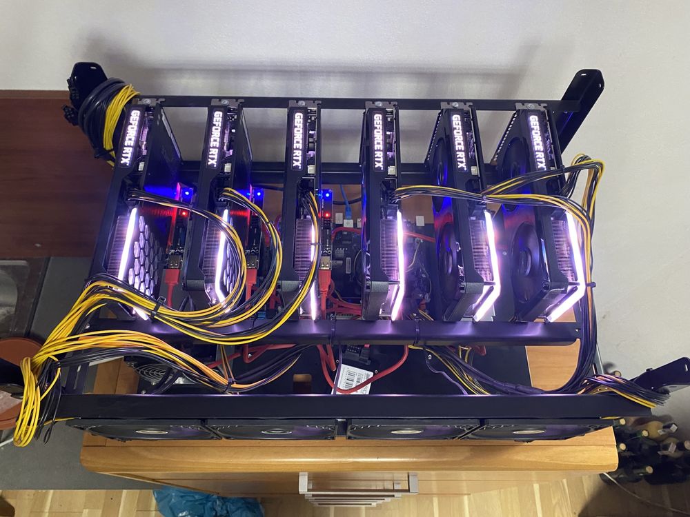 Koparka kryptowalut 6x RTX 3060ti/magazyn energii