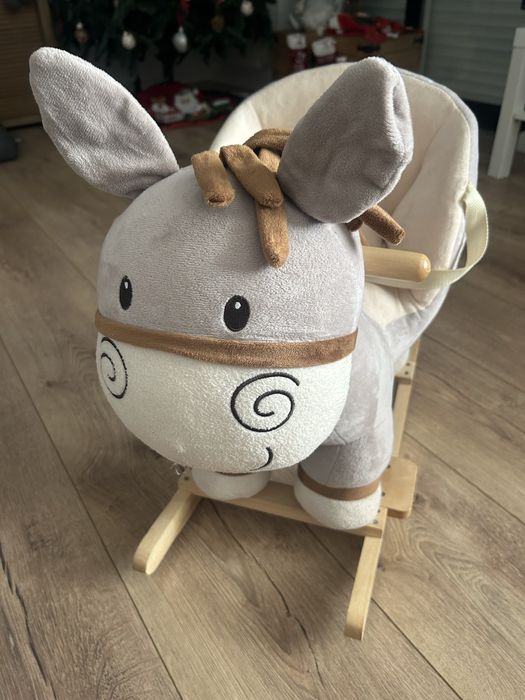 Homcom - Burrinho de balanço Cinza