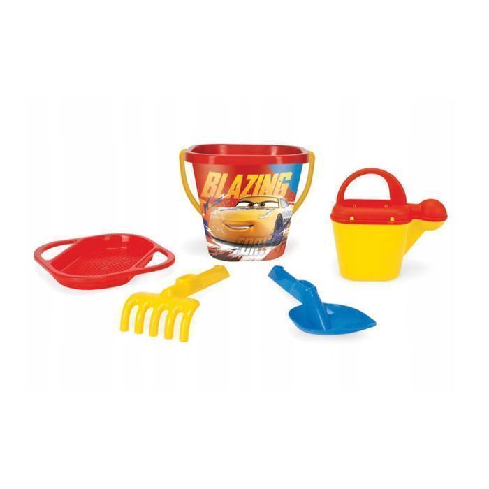 Zestaw Do Piasku Wiaderko Auta Cars 5 Elementów