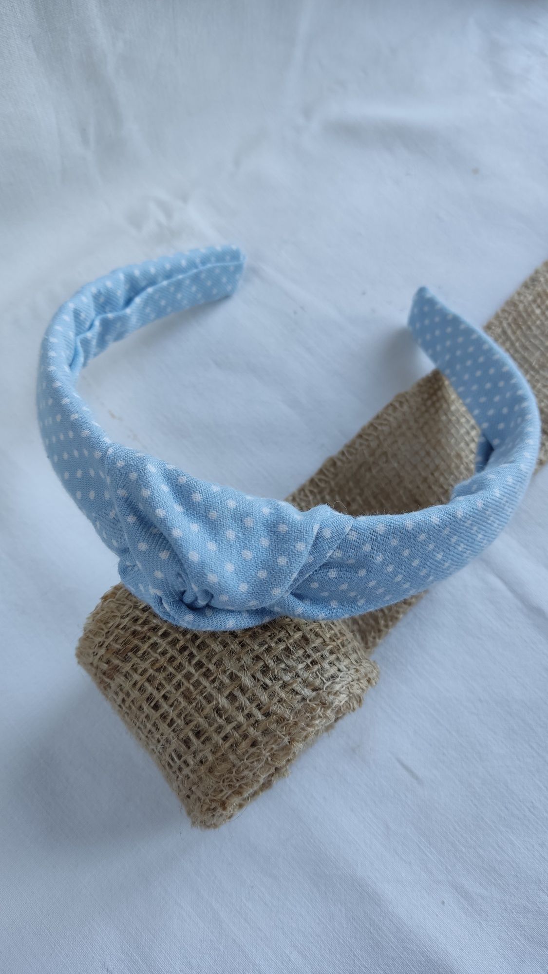 Opaska handmade szyta z materiałów z odzysku