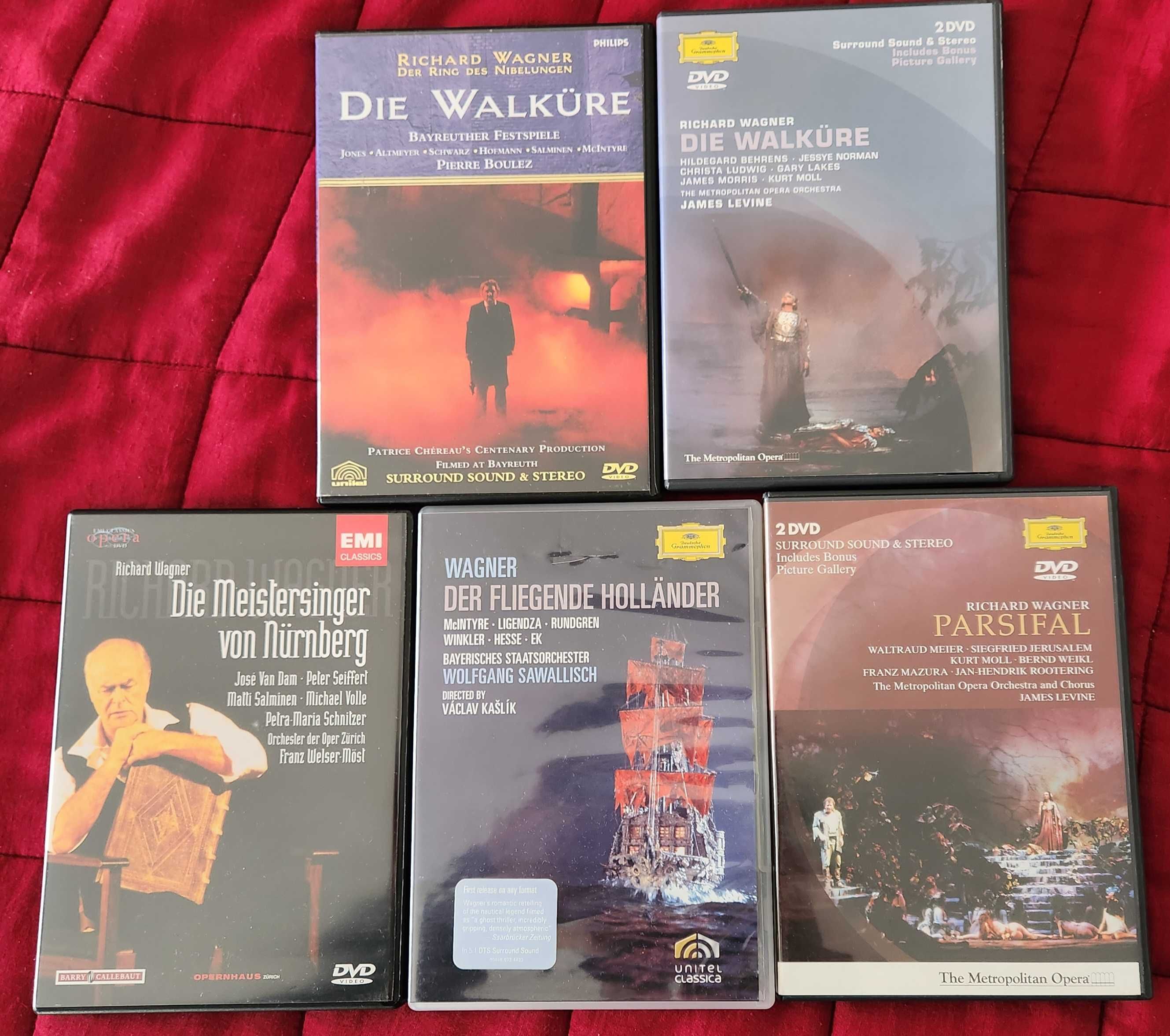 5 DVD Óperas R. Wagner [Boulez, Levine, Welser-Möst, Sawallisch] DVD