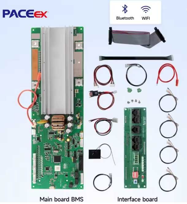 Платы bms 08S 150A-SP48B ЖК-экраном, LiFePO 4 BMS 100 А