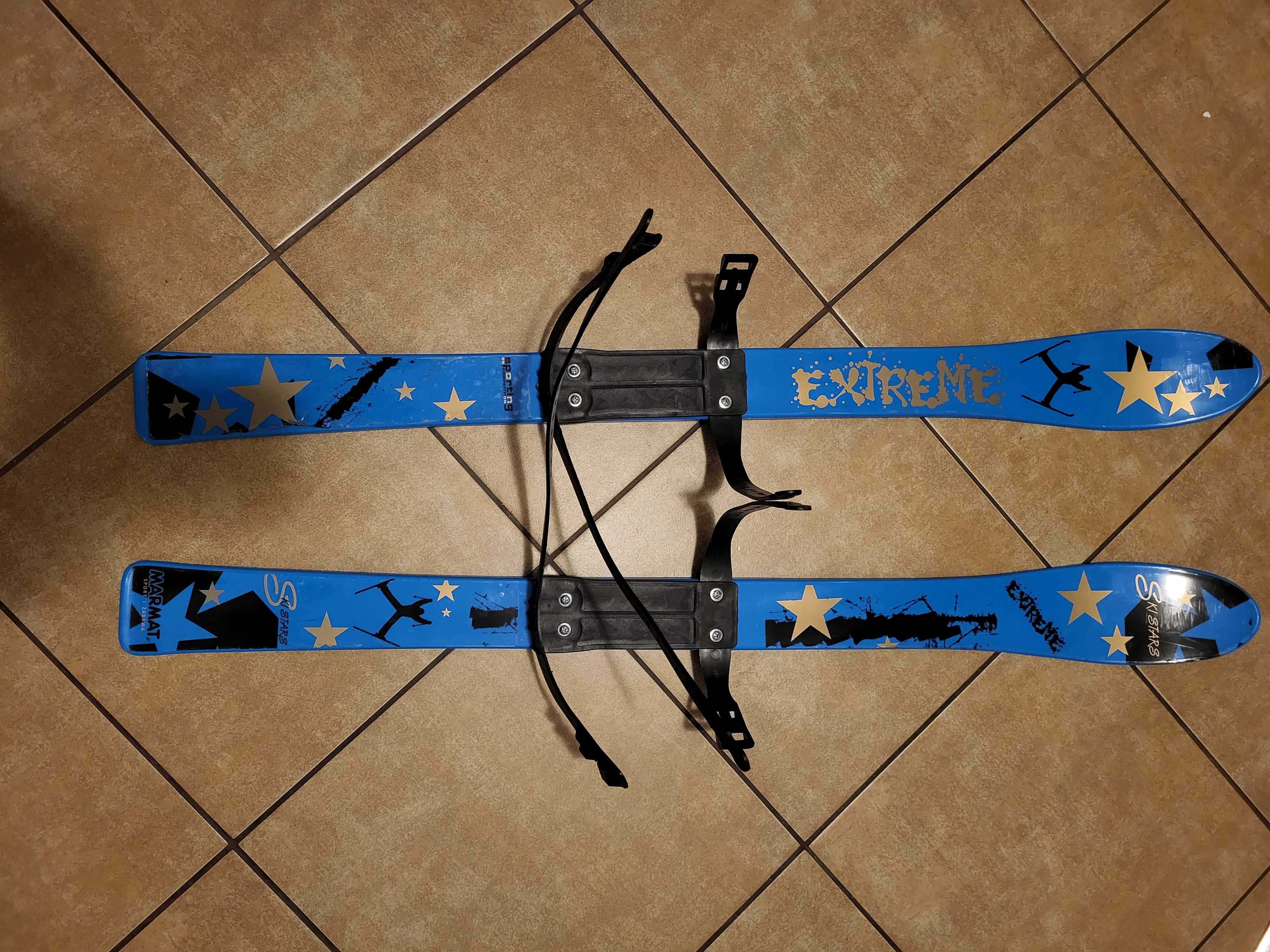 Narty dziecięce plastikowe dł. 87cm