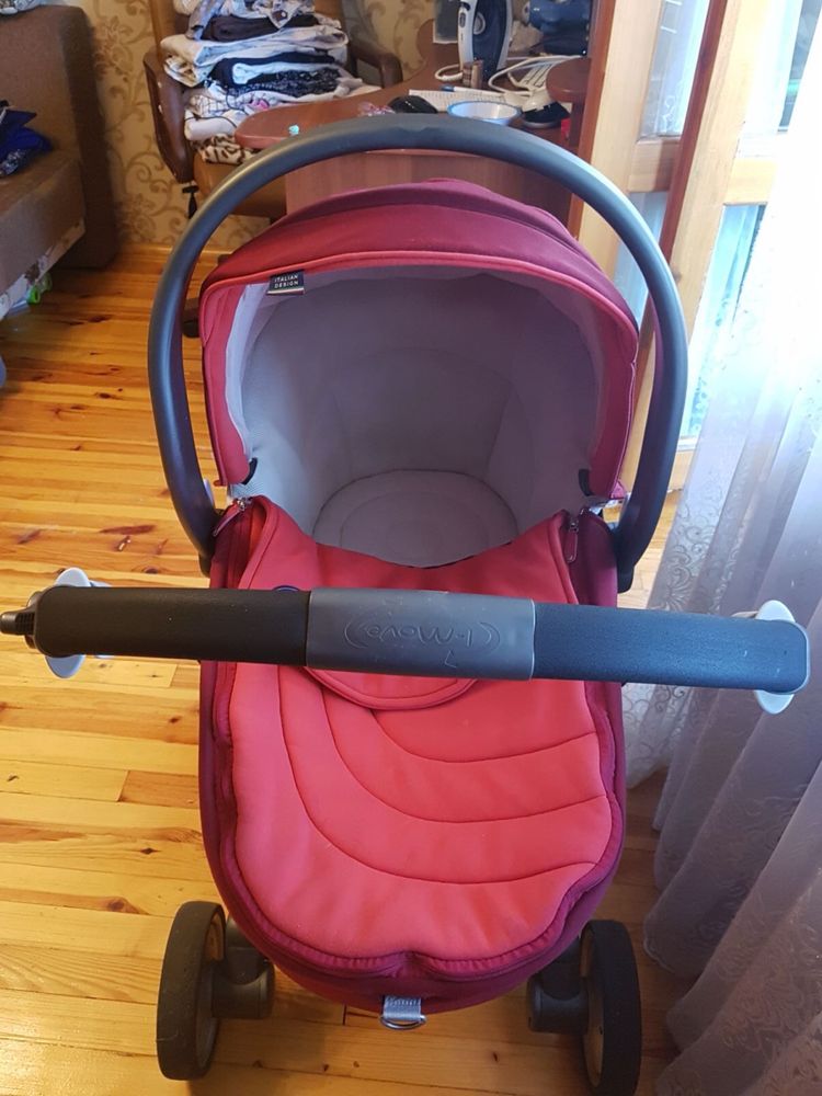 Коляска chicco 3 в 1 trio автокрісло люлька прогулянковий блок