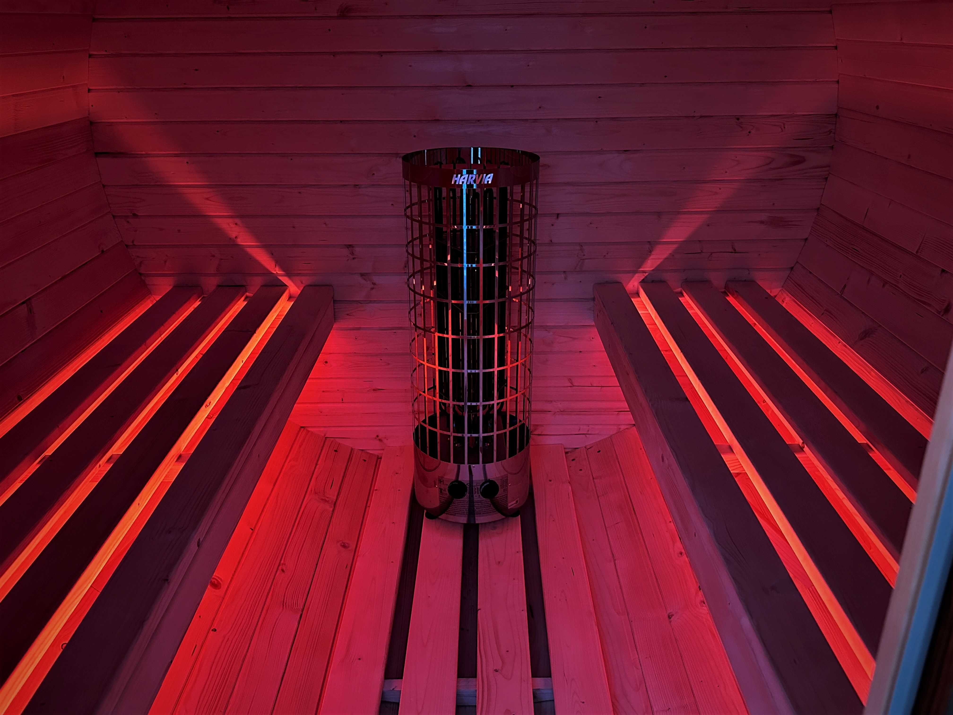 Sauna Ogrodowa Beczka 2m Świerk Skandynawski
