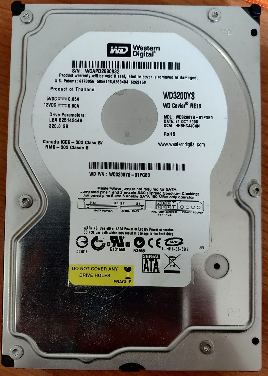 Western digital WS3200YS