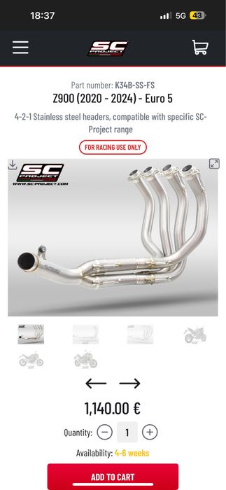 Escape completo SC Project S1 Titanium