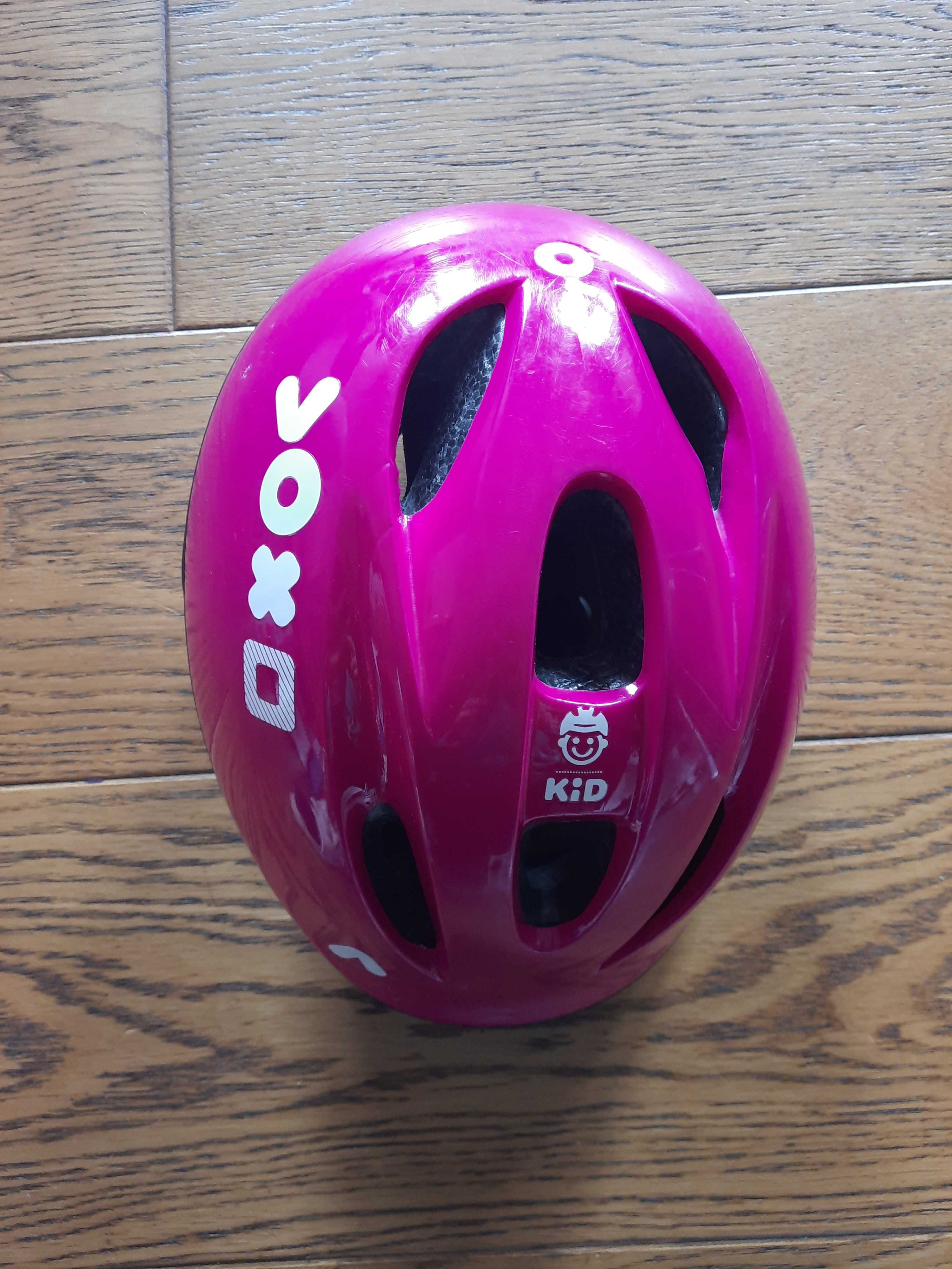 Kask 47-53 cm różowy dla dziewczynki