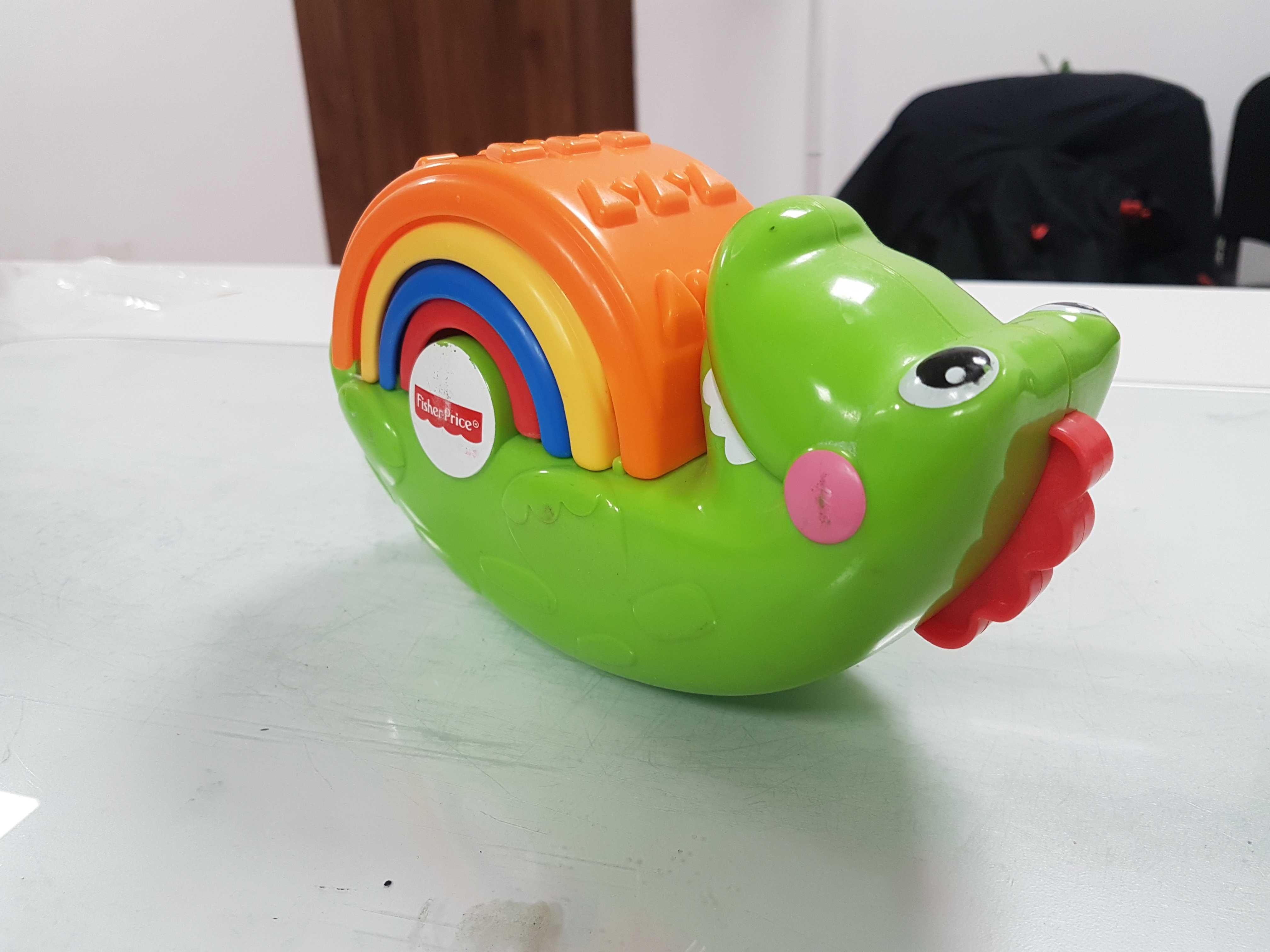 Rozkołysany Krokodyl Piramidka  Fisher Price