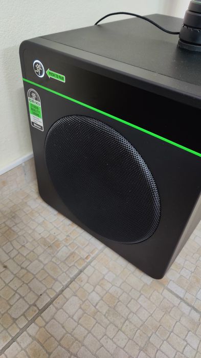 Colunas monitoras + subwoofer Mackie cr5-x e cr8s-x bluetooth